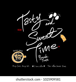 Cafe poster / Sketchy coffee illustration - vector