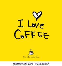 Cafe poster / Sketchy coffee illustration - vector