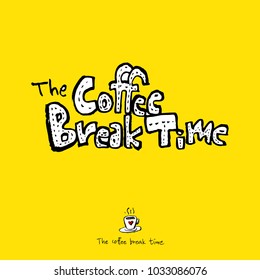 Cafe poster / Sketchy coffee illustration - vector