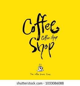 Cafe poster / Sketchy coffee illustration - vector