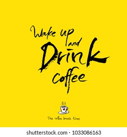 Cafe poster / Sketchy coffee illustration - vector