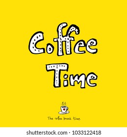 Cafe poster / Sketchy coffee illustration - vector