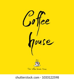 Cafe poster / Sketchy coffee illustration - vector