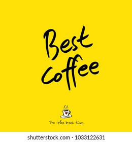 Cafe poster / Sketchy coffee illustration - vector