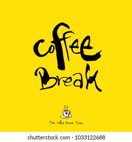 Cafe poster / Sketchy coffee illustration - vector