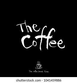 Cafe poster / Sketchy coffee illustration - vector