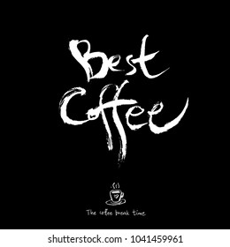 Cafe poster / Sketchy coffee illustration - vector