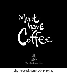 Cafe poster / Sketchy coffee illustration - vector
