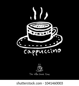 Cafe poster / Sketchy coffee illustration - vector