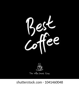 Cafe poster / Sketchy coffee illustration - vector