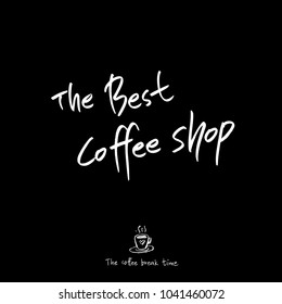 Cafe poster / Sketchy coffee illustration - vector