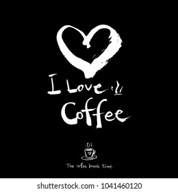 Cafe poster / Sketchy coffee illustration - vector