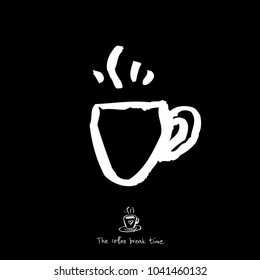 Cafe poster / Sketchy coffee illustration - vector
