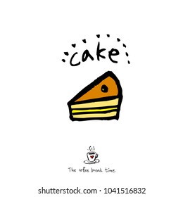Cafe poster / Sketchy coffee illustration - vector
