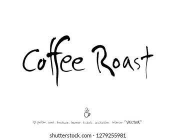 Cafe poster / Sketchy coffee illustration - vector