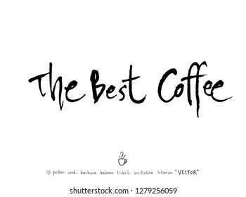 Cafe poster / Sketchy coffee illustration - vector