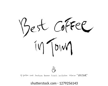 Cafe poster / Sketchy coffee illustration - vector