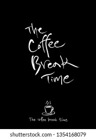 Cafe poster / Sketchy coffee illustration - vector