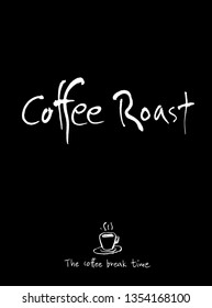 Cafe poster / Sketchy coffee illustration - vector