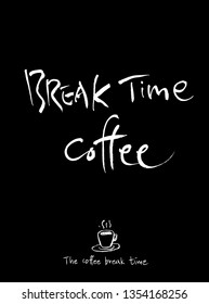 Cafe poster / Sketchy coffee illustration - vector