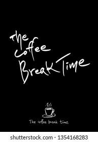 Cafe poster / Sketchy coffee illustration - vector