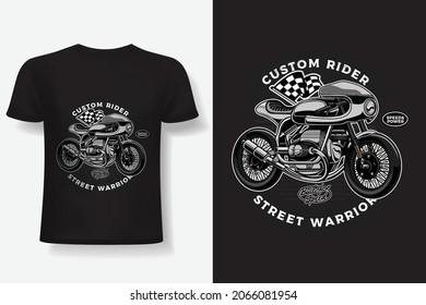 Cafe Racer Bike T-Shirt Design