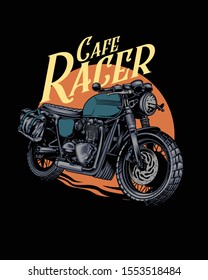 cafe racer design vector vintage