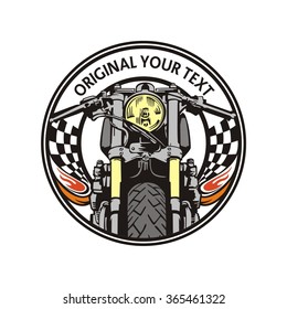 cafe racer emblem circle