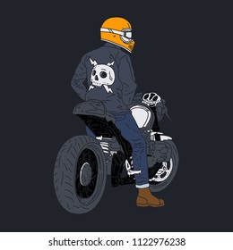 Cafe Racer Illustration