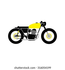 cafe racer motorcycle vector logo