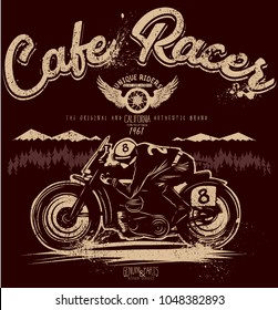 cafe racer,vector graphics for the cool guys