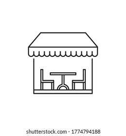 cafe restaurant icon vector sign symbol