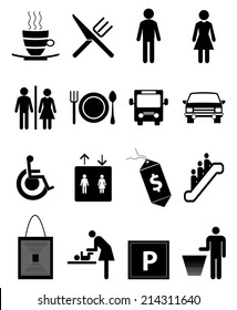 Cafe And Restaurant Icons Set