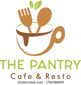 cafe and restaurant logo design vector eat and drink logo