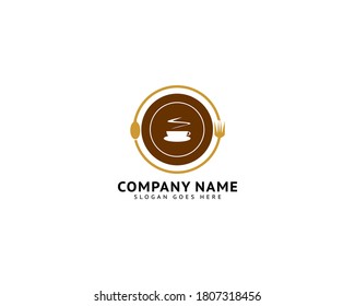 Cafe or restaurant logo template design vector