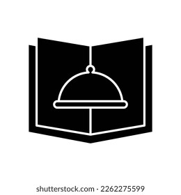Cafe, restaurant menu book icon. Covered Menu Book Restaurant icon design. isolated on white background.