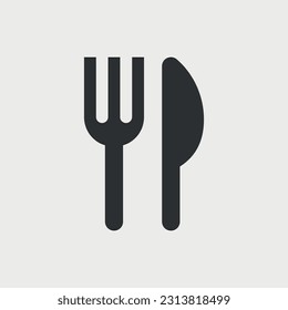 Cafe or restaurant. Simple vector icon
