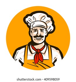 cafe, restaurant vector logo. diner or cook, chef icon