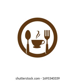 Cafe & resto logo vector icon design