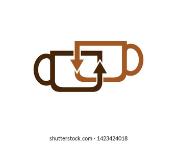 Cafe Share Logo Template, Icon, Symbol