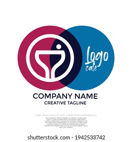 Cafe shop logo design. coffee logo and symbol concept. eps 10