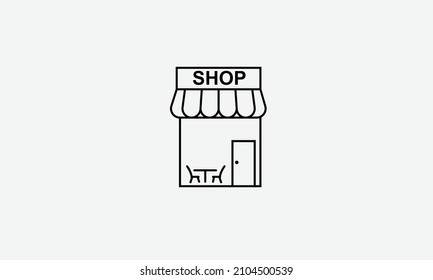 Cafe shop vector logo design