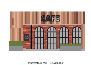 cafe shop,coffee shop illustration vector