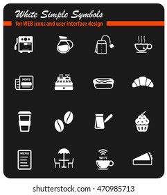 Cafe simply symbol for web icons and user interface