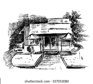 Cafe sketch Bryansk