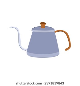 cafe steel drip kettle cartoon. teapot coffee, drink metal, tea americano cafe steel drip kettle sign. isolated symbol vector illustration