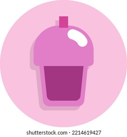 Cafe sweet drink, illustration, vector on white background.