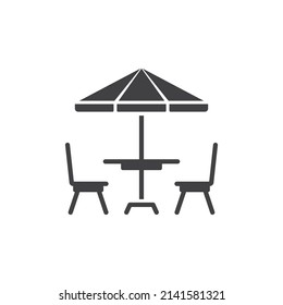 cafe table icon design vector template