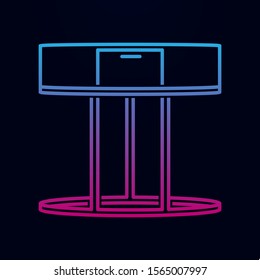 Cafe table nolan icon. Simple thin line, outline vector of household icons for ui and ux, website or mobile application