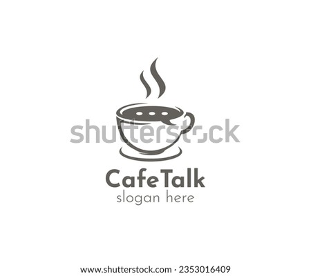 Cafe Talk logo design sign
